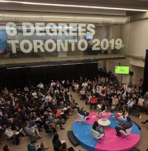 Crowd photo from the 6 Degrees Conference in Toronto, 2019.